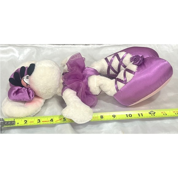 Vintage Thomas Goletz Diddl Maus Diddlina ballerina‎ mouse Purple plush Depesche - Picture 7 of 16